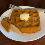 Low Carb Pumpkin Waffle Cakes - Fresh Baked